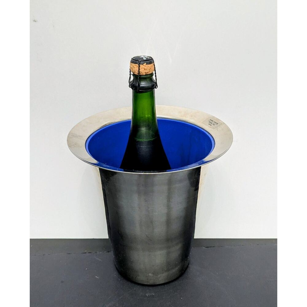 Hagberg Vintage Champagne Bucket Wine Chiller Stainless Steel Scandinavian